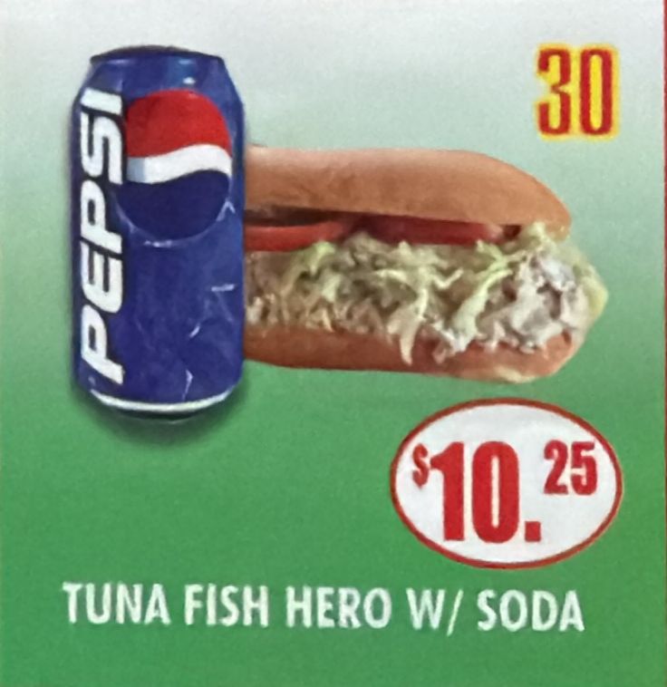 #30 Tuna Fish Hero with Soda