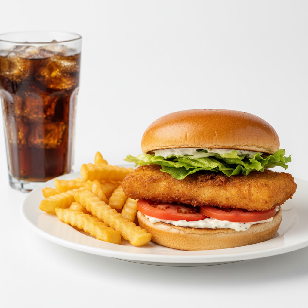 #3 FISH SANDWICH W/ FRIES & SODA