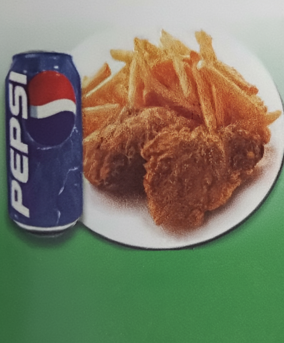 #13 2PCS FRIES CHICKEN (MIX) W/FRIES & SODA